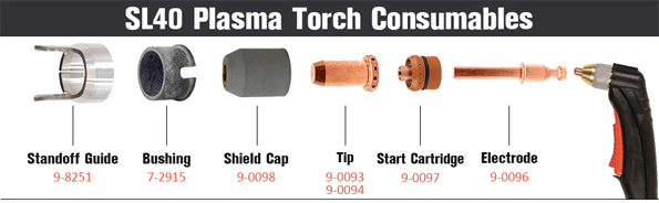 Thermal Dynamics Cutmaster 42 40amp Drag Tip #9-0093 Thermal Dynamics Cutmaster 42 40amp Drag Tip #9-0093